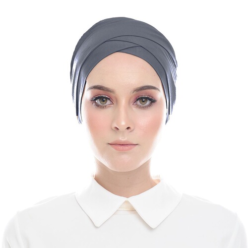 Malaysia solid color 31 shades Modal cross hat base hat headscarf inner wear Arabic gauze hat inner