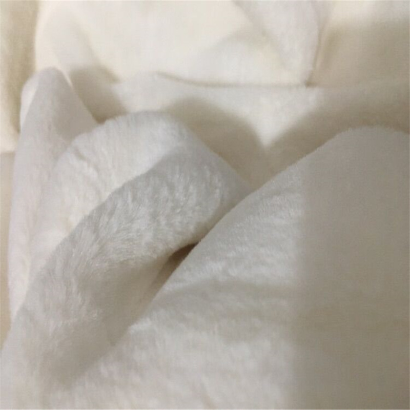 Inventario al por mayor piel de conejo imitación chaleco tela de ropa bola de piel tela de conejo 10mm piel de conejo imitación