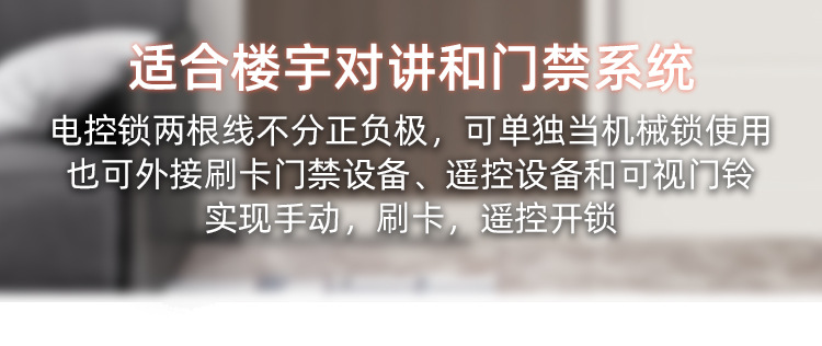 家用单头电控锁