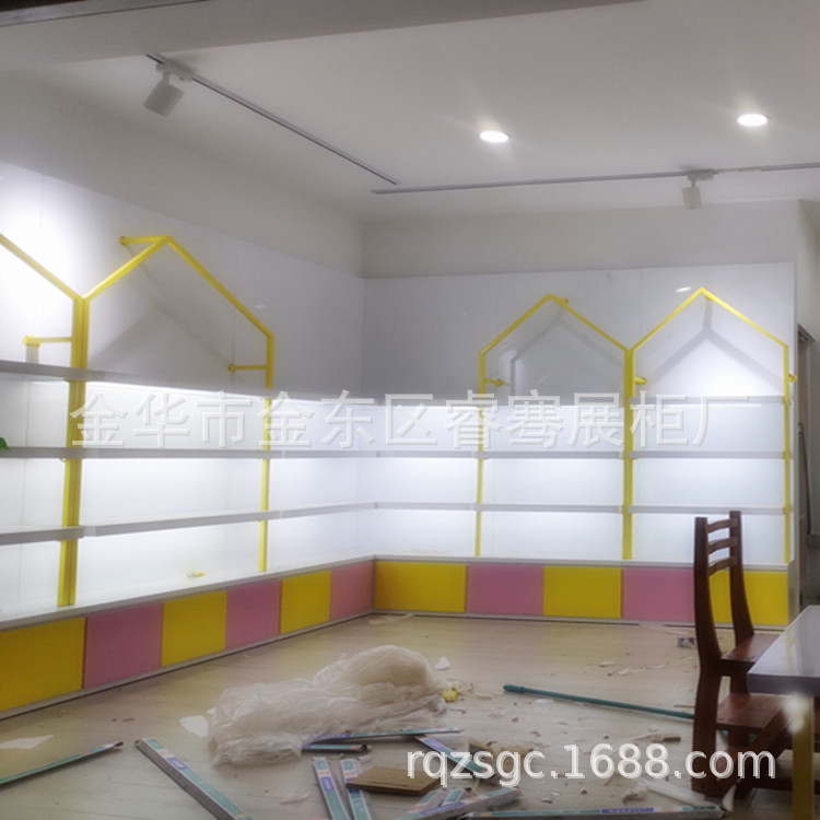 义乌烤漆展柜 木质 皮带展示柜 箱包展柜 鞋店中白柜 厂家直销