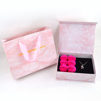 厂家情人节礼物盒饰品盒子永生花首饰盒 精品网红ins风创意礼品盒|ms
