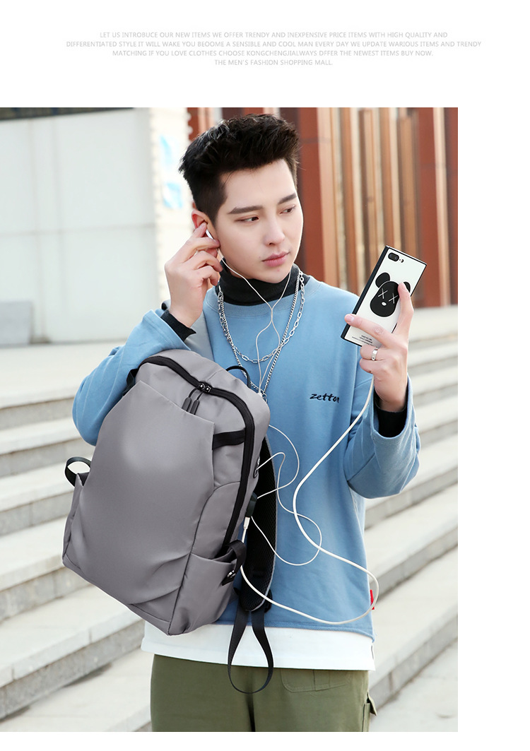 Mochila Para Portátil De Negocios, Versión Coreana, Mochila Para Estudiantes Masculinos Y Femeninos, Bolsa De Viaje De Ocio display picture 7