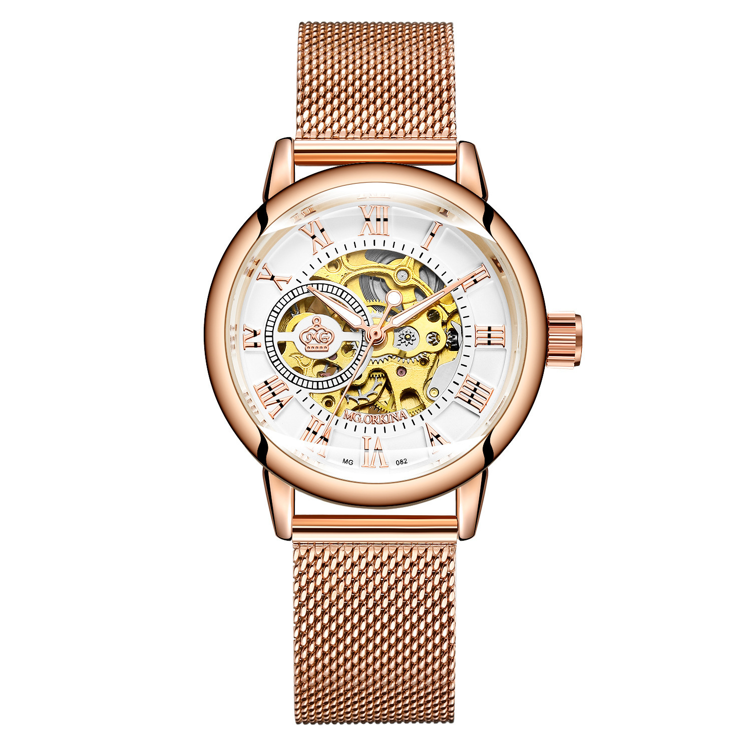 Oqina ORKINA Hollow Luminous Automatic Mechanical Watch Water Business Korean Fashion Watch Women