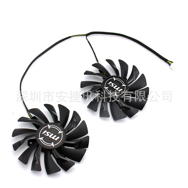 Подходит для MSI RX580 FDC10U12S9-C вентилятор графического охлаждения PLD09210S12HH