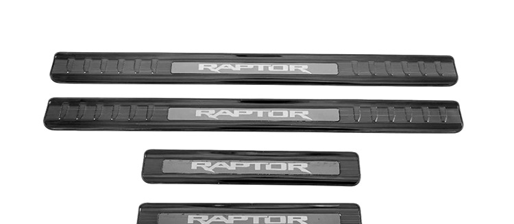 Suitable for 17-20 Ford Raptor F150 threshold strip door interior welcome pedal modification decoration