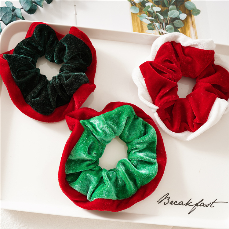 Fashion Color Block Flannel Hair Tie display picture 3