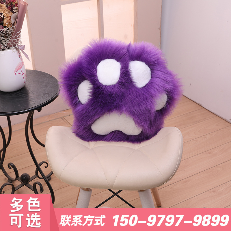 【熊掌抱枕】可爱毛绒玩具猫爪熊掌抱枕空调毯子办公室午睡毯靠垫