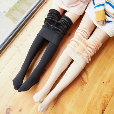 Bare legs Artifact spring and autumn Adidas Fleshcolor Leggings Plush thickening Pantyhose Silk stockings Thin section Supernatural