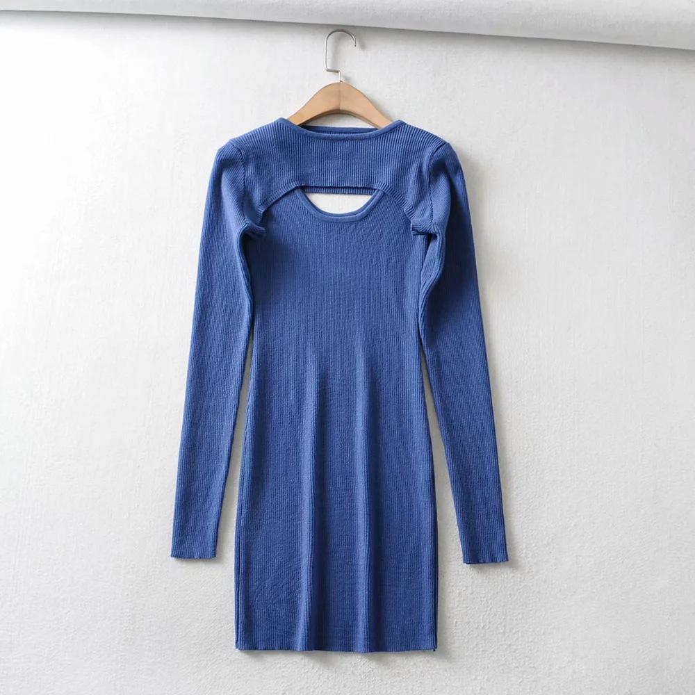 bottoming knit sweater suspender dress  NSLD14086