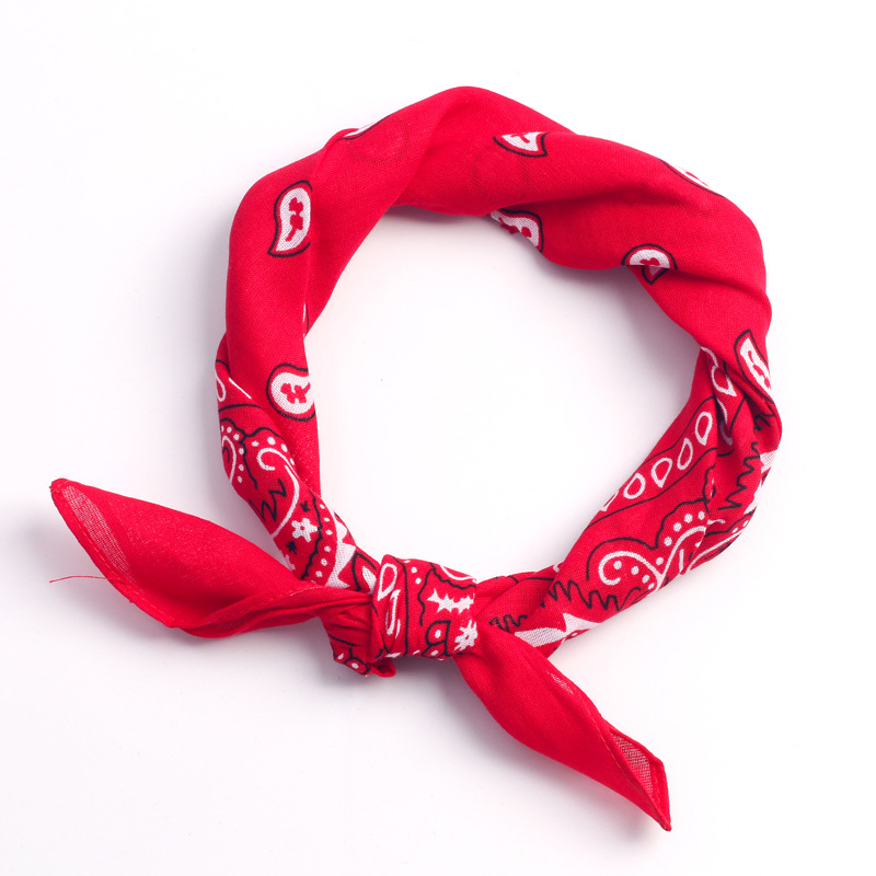 Bandanas directas de fábrica transfronteriza Paisley multifuncional de anacardo flor cuadrada bufanda de algodón deportes al aire libre