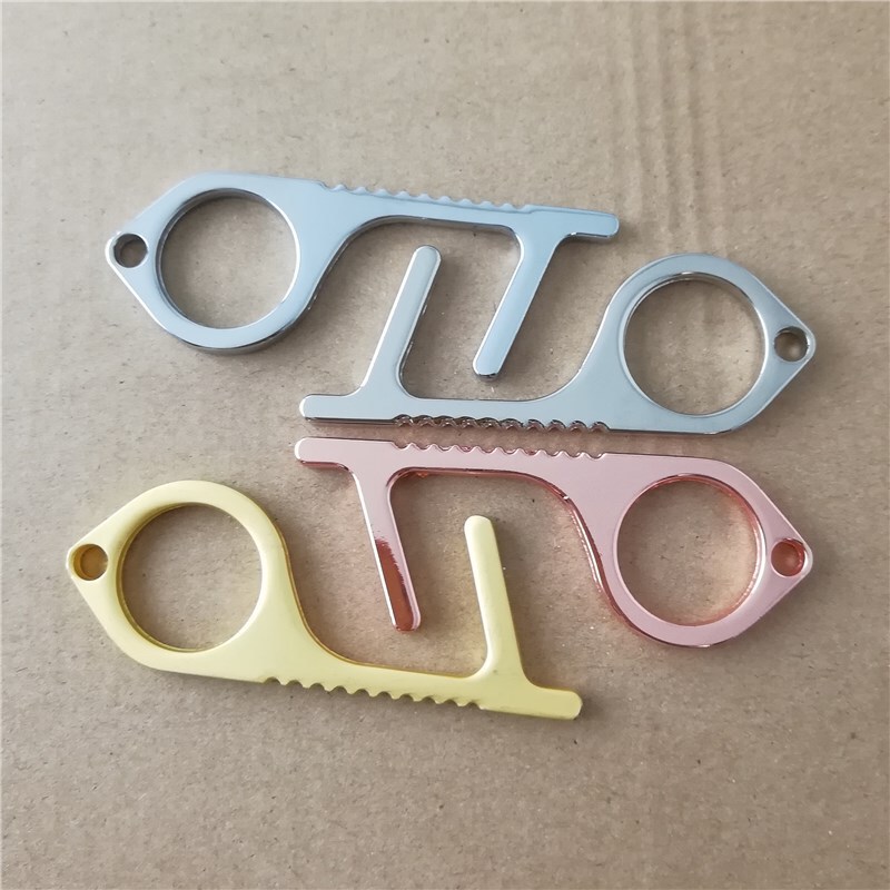 Contactless edc door opener handheld contactless door opening artifact hygiene hand keychain