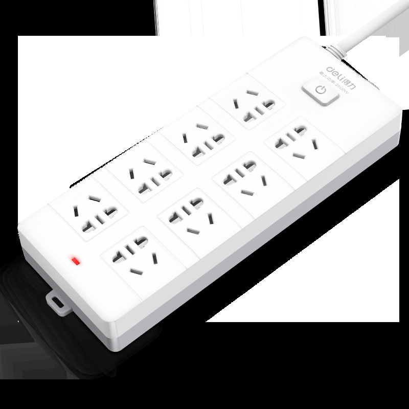 Deli 18170-05 power socket Product Specification 8 combination Jack 5 m full length packaging Stationery Office Wholesale Deli 18170-05 power socket Product Specification 8 combination Jack 5 m full length packaging Stationery Office Wholesale