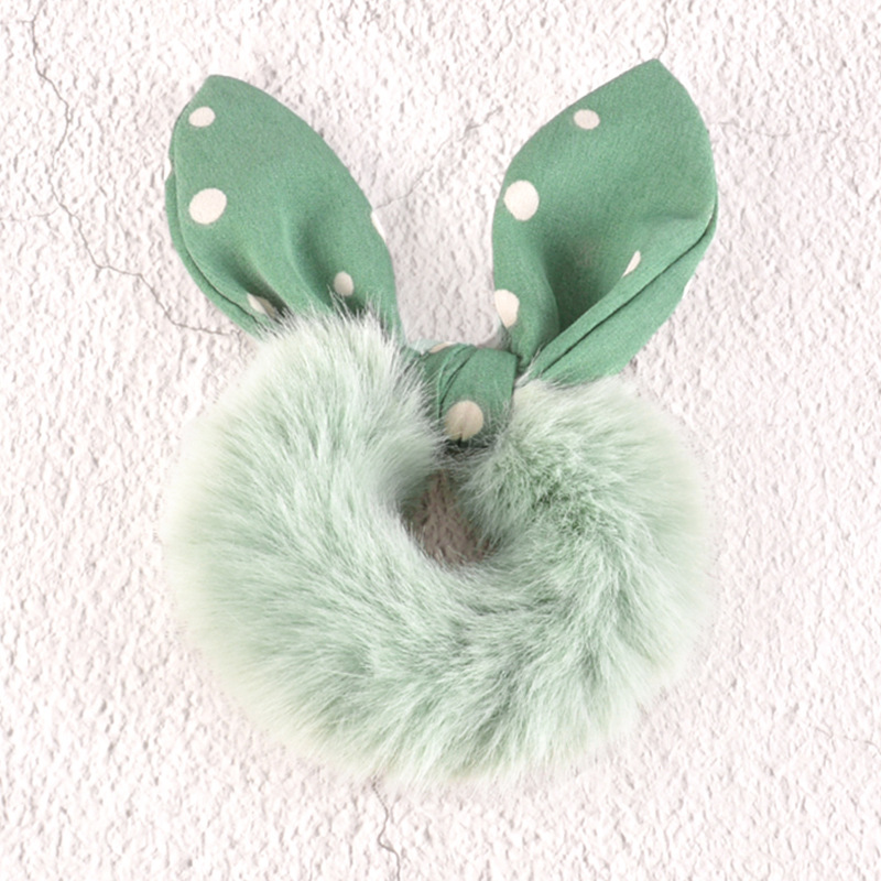 Plush Rabbit Ears Hair Ring display picture 11