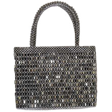 2020网络主播片片扇片异形CCB银色珠女士包6厘圆珠UV电镀塑料珠