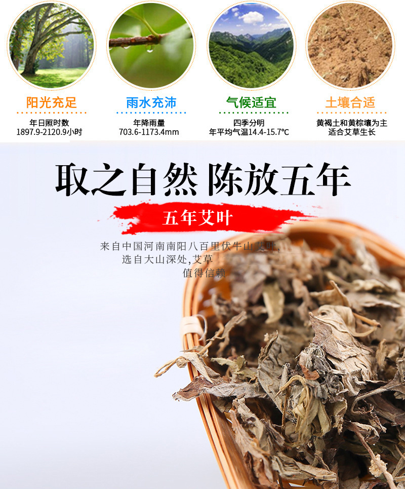 Mugwort Foot Soak Pack with Chinese Motherwort and Old Ginger 25 Bags Herbal Foot Bath specifications