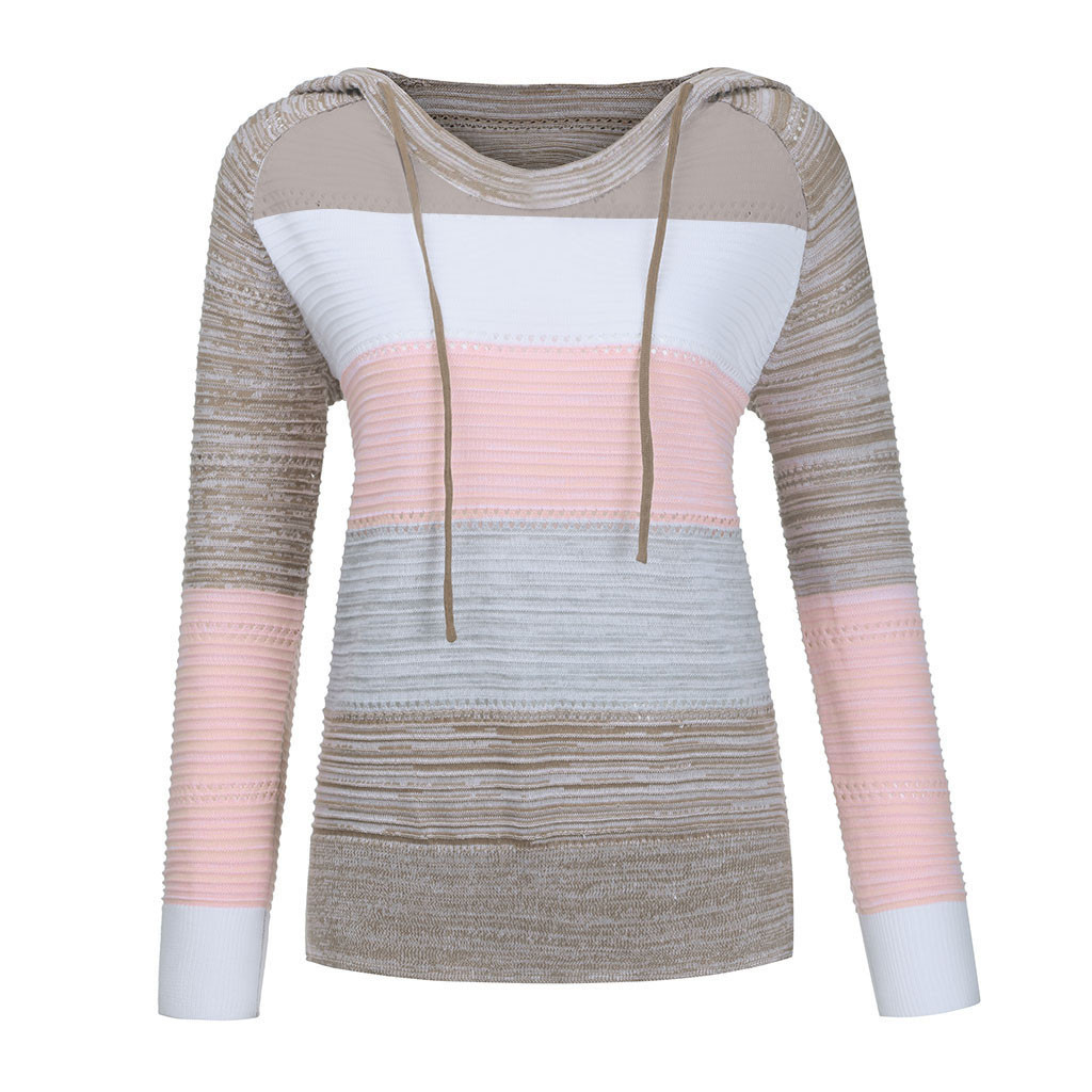 Women's Long Sleeve Rib-knit Casual Fashion Stripe display picture 4
