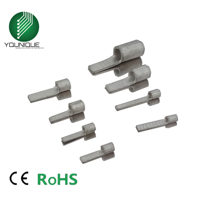 无绝缘护套片形端子DBN冷压端子紫铜镀锡