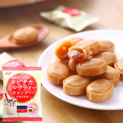 日本諾貝爾nobel進口零食珍珠奶茶味糖果零食糖果