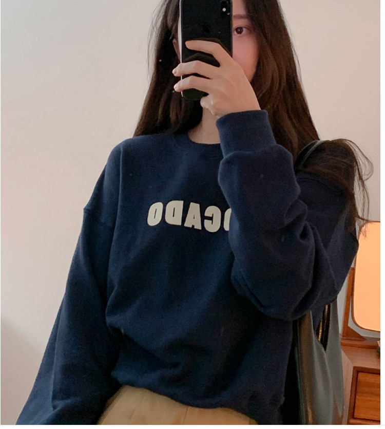 2020 Autumn and winter New products Basic models leisure time Versatile letter Socket Plush Sweater