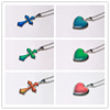 Change color cross -loving necklace phase box color temperature sensing temperature changes in necklace free mail chain XL054