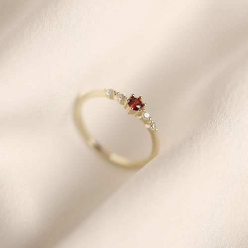 Wish hot sale S925 sterling silver plated 14K gold platinum diamond extremely slender and exquisite small fresh Japanese women's ring