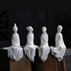 Creative classical guitar, chess, calligraphy, painting, female figures, ceramics, ancient-style characters, home decor, Chinese indoor living room, study room decorations