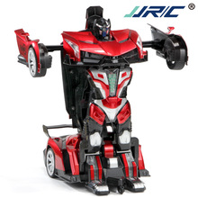 JJRC一鍵變形遙控車機器人2.4G手勢感應仿真模型跑車玩具電動賽車