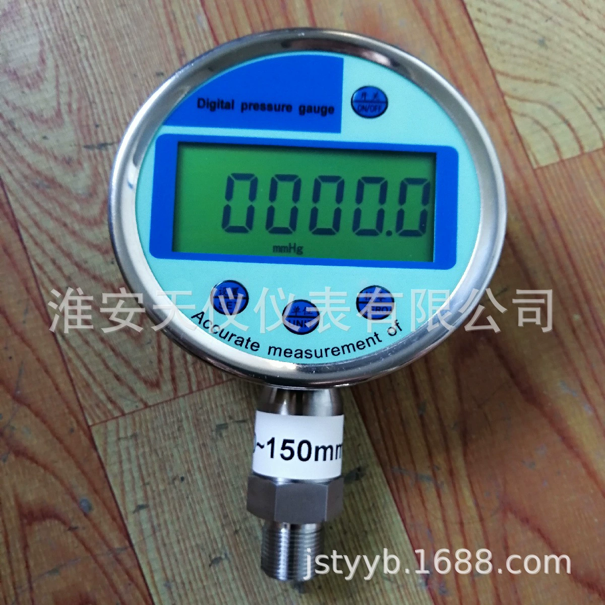 Huaian Tianyi Цифровой манометр прецизионный цифровой абсолютный измеритель Электронный измеритель из нержавеющей стали прецизионный цифровой манометр