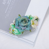 Foreign trade European and American style simulation flowers rose hair combed silver hair accessories Ms. Thailand Ms. Ms.