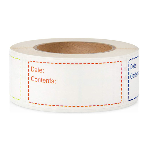 Wholesale 500 sheets/roll date stickers home storage marking labels waterproof and oil-proof storage content stickers
