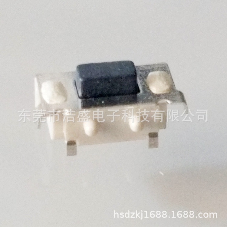 耐高温轻触开关3x6x3.5 大侧按带柱方弹片铜盖板白色按键 3*6*3.5
