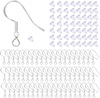 100pc 925 Steel Printing Tremella 100PC Ear earmill accessories DIY handmade earrings material earrings