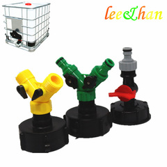 Cross-border chemical IBC tote container accessories: plastic hose connectors, tote container fittings, and garden quick-connect dual-head fittings