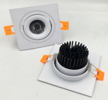 新风格高档方形白圆弧中环大透镜LED筒灯射灯成品套件外壳工厂批