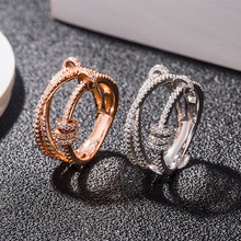 韩版气质s925纯银三环转运戒指设计感时来运转灵动个性食指环女