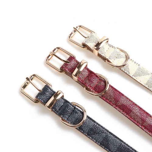 Aming Pet Collar PU Leather Dog Collar Exquisite and Fashionable, Complete Size Range, Factory Direct Sale