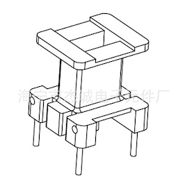 EI13 2+2PIN EI1332立式8*8*9 EE13变压器骨架PBT骨架 厂家直供