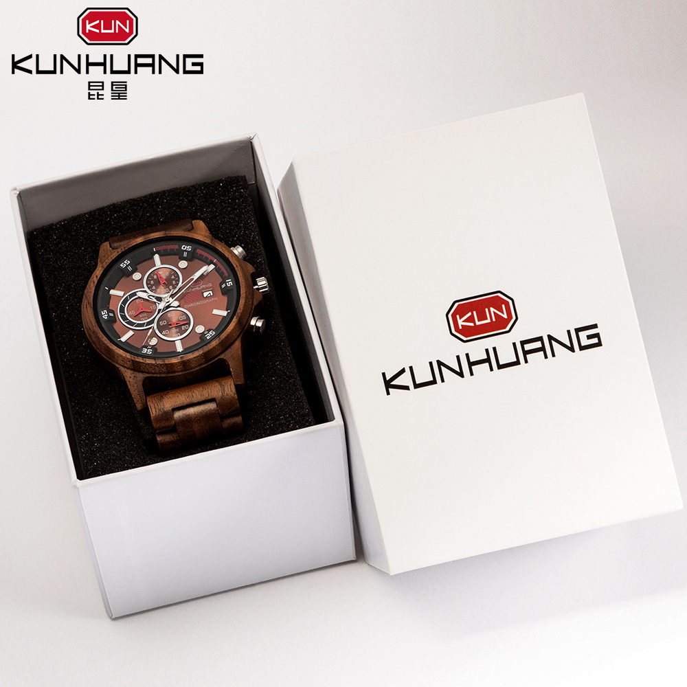 Caja de reloj kunhuang caja de reloj tapa de cartón de esponja
