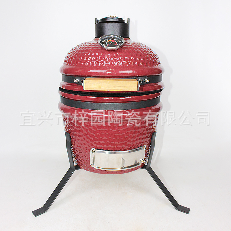 （工厂供应）13英寸陶瓷烧烤炉 户外烧烤 木炭烤 KAMADO GRILL