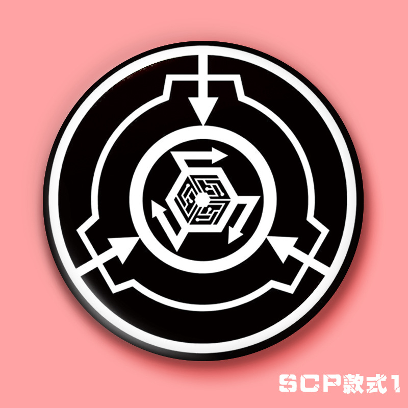 Insignia de la barra de La Fundación SCP ALPHA Red mano derecha Mobile Task Force corredor delantero personalidad anime insignia