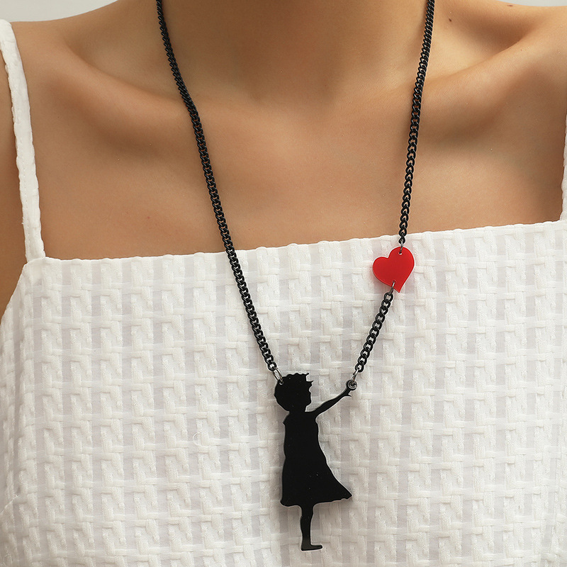 Retro Simple Individual Dark Style Necklace Korea New Acrylic Balloon Girl Earrings display picture 1