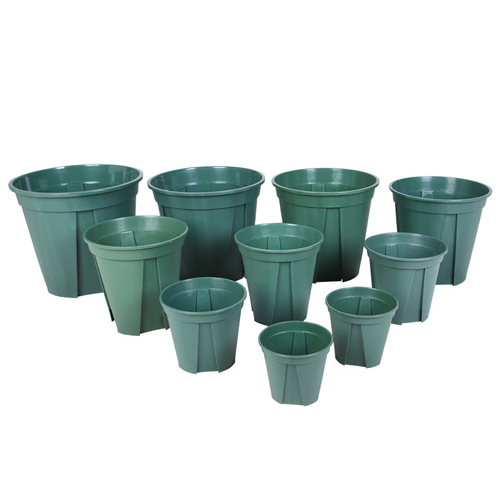 Wholesale thickened plastic Qingshan root control pots, gallon flower pots, large and small succulent seedling planting pots, white