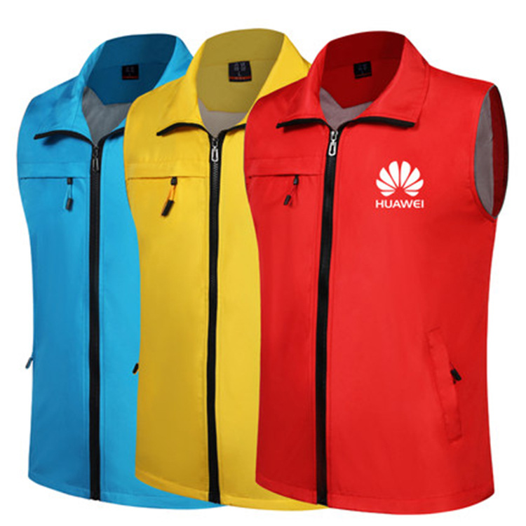 Volunteer coverall Volunteer Vest customized advertisement Vest Customized High-end Reflective activity vest Printing logo