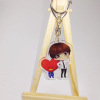 BTS Bulletproof Youth Group Acrylic keychain Anime double -layer pendant cute star necklace