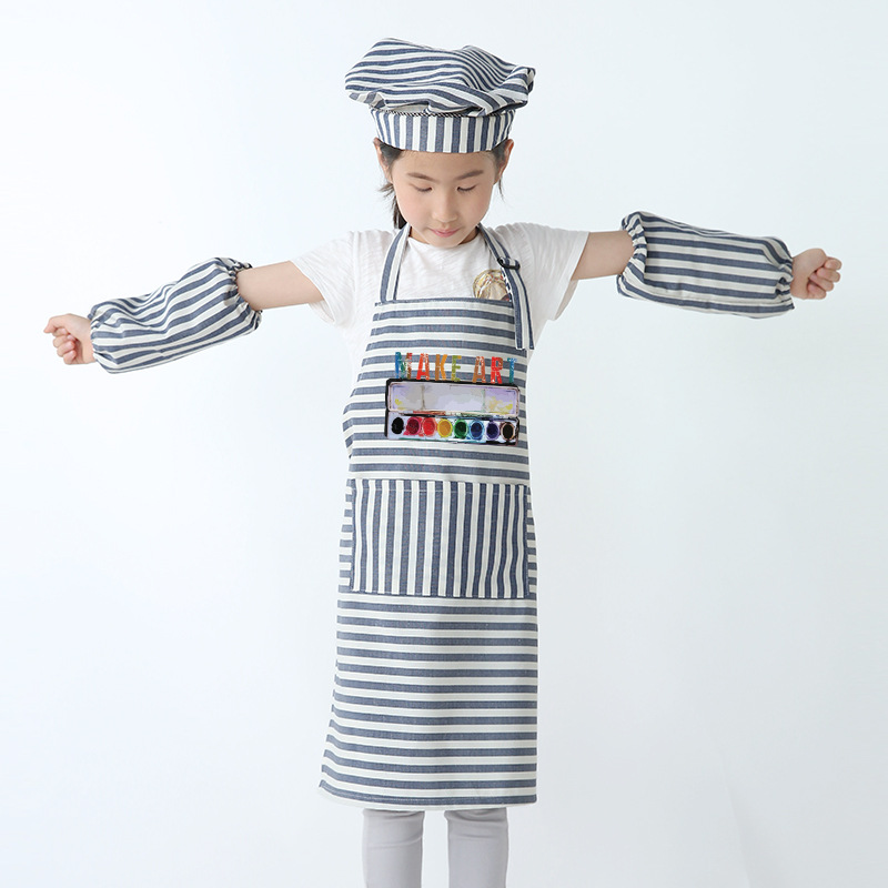Pintura DE ARTE delantal para niños ropa de pintura Cocina Para el hogar pintura de jardín de infantes para niñas antiincrustante manga para niños