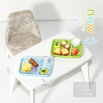 Miniature re-ment  Toy 1  12 Model ornaments ob11 Dollhouse parts Japanese Mini Breakfast Buffet D363