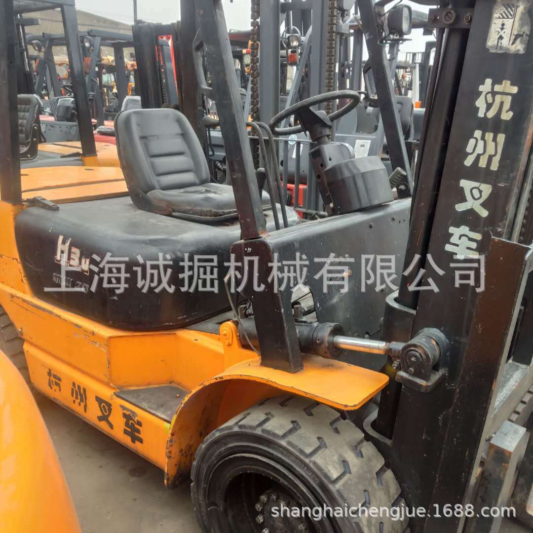 二手杭叉3吨柴油柴油，标准配置 内燃式叉车