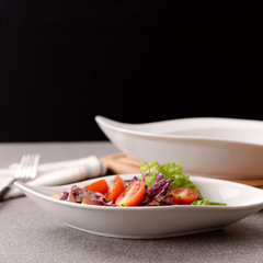 酒店餐具水果沙拉碗微波爐陶瓷湯碗冰淇淋蔬菜沙拉碗一帆風順批發