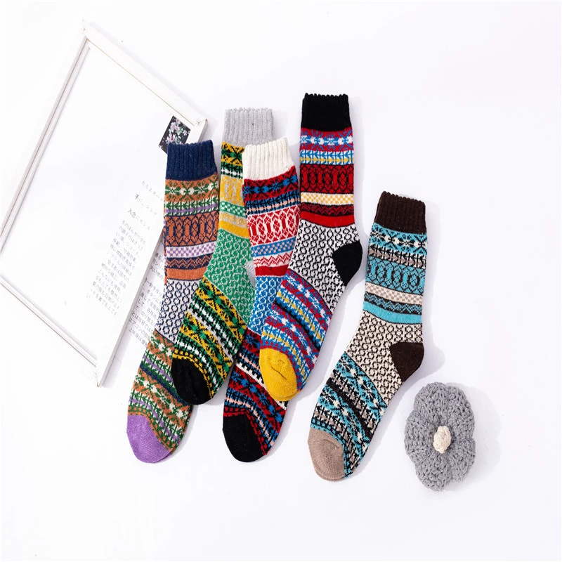 Warm woolen retro socks, Amazon