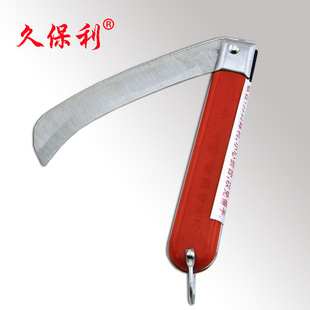Wholesale jiupoly folding banana knife folding long curved knife pineapple peel cutting cabbage knife stainless alloy steel